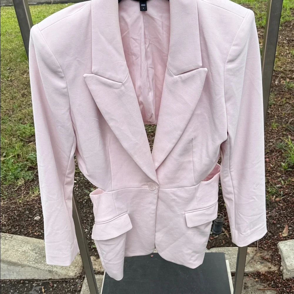 CLEARANCE FINAL DISCOUNT Express Light Pink Women's Blazer - Picture 7 of 9